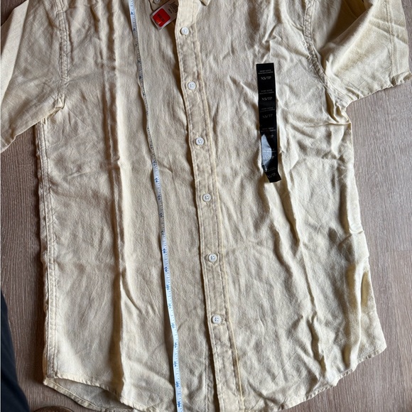 Banana Republic Light Yellow Casual Button Down Shirt - Picture 6 of 7